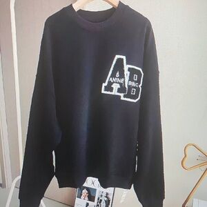 Anine Bing Tyler sweater size large color washed black